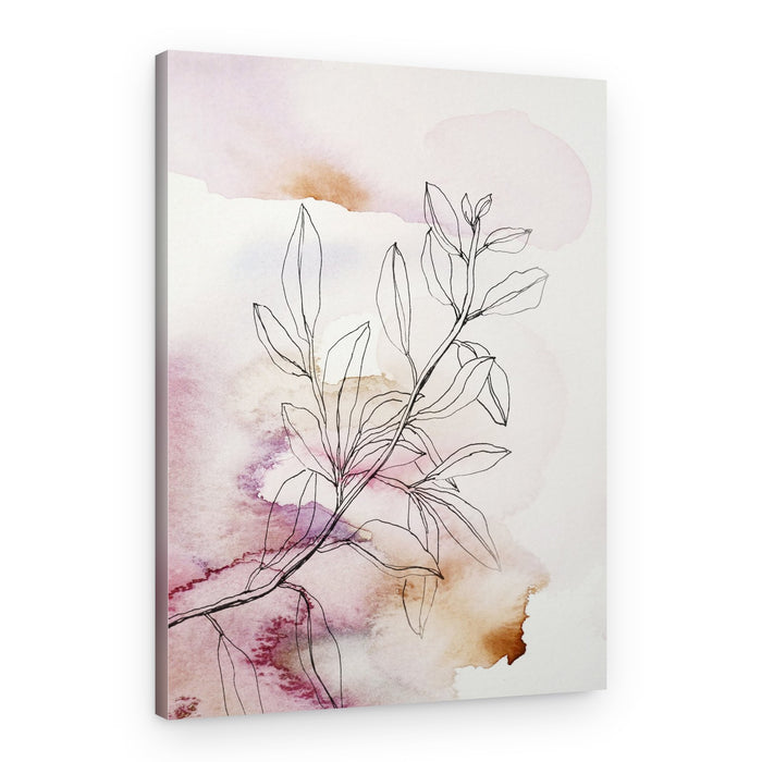 Soft Botanical Branch – Canvas Print