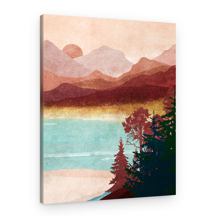 Misty Mountain Dawn – Canvas Print