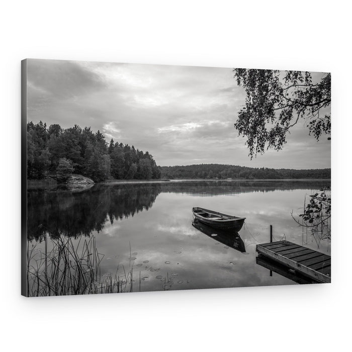 Boat on Still Water – Canvas Print