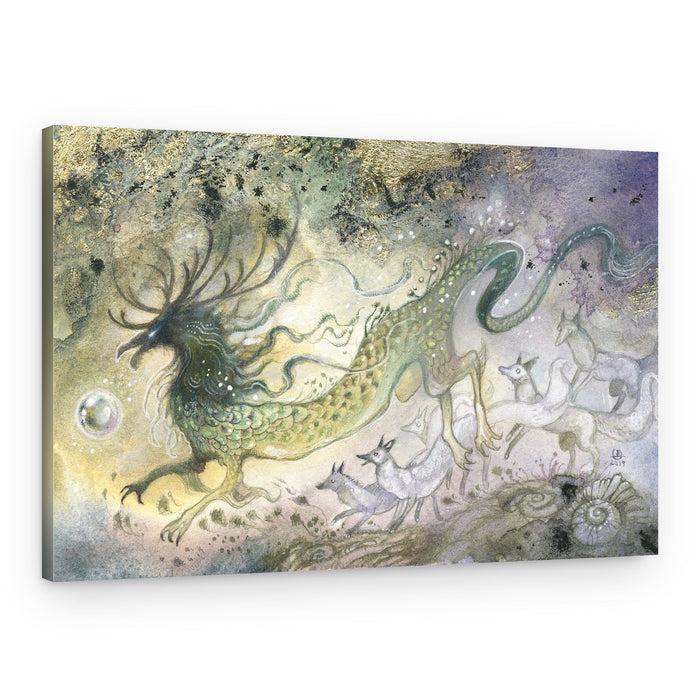 Mystical Forest Dragon Spirit – Canvas Print