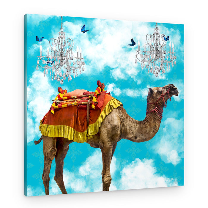 Whimsical Sky Camel – Canvas Print