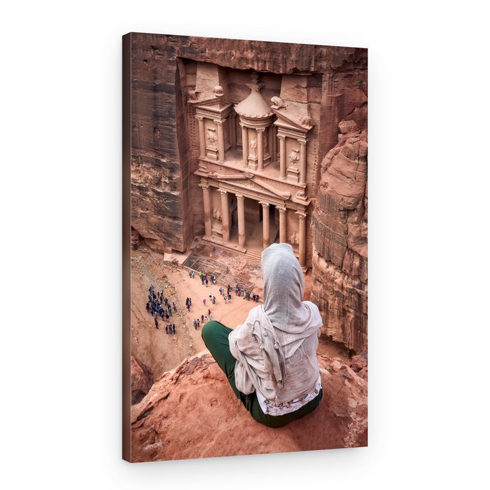 Petra Treasury Overlook – Canvas Print