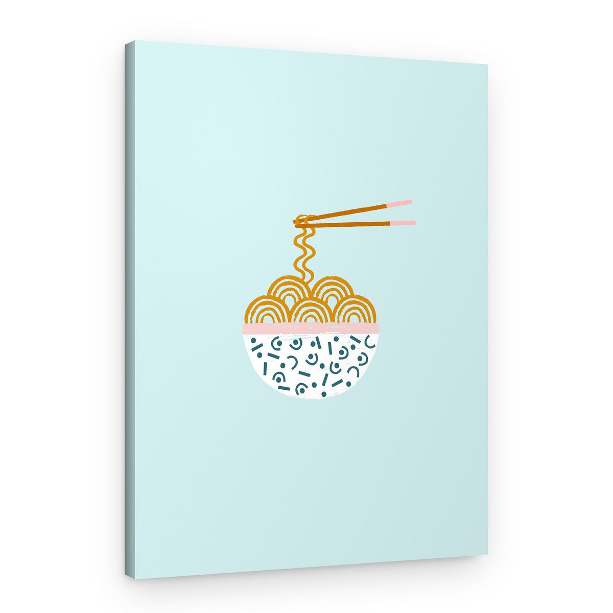 Chopsticks And Noodles – Canvas Print