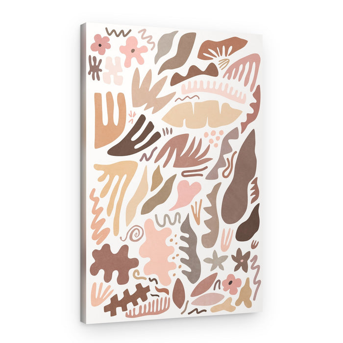 Earthy Abstract Shapes – Canvas Print