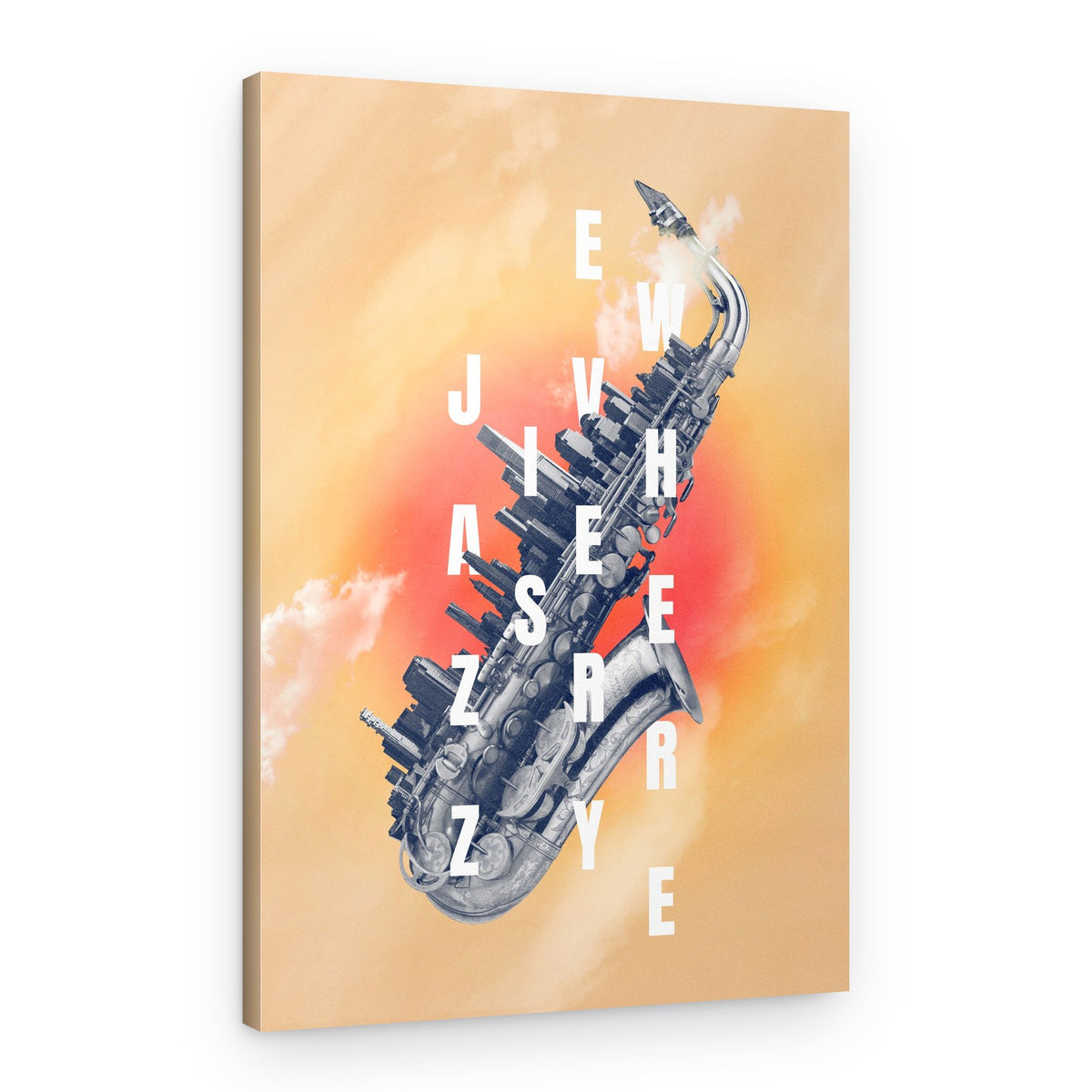 Urban Jazz Saxophone – Canvas Print