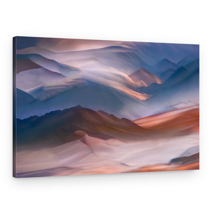 Misty Desert Dunes – Canvas Print