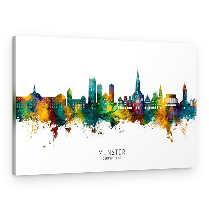 Münster Vibrant Skyline – Canvas Print