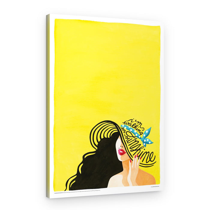Walking On Sunshine Hat – Canvas Print