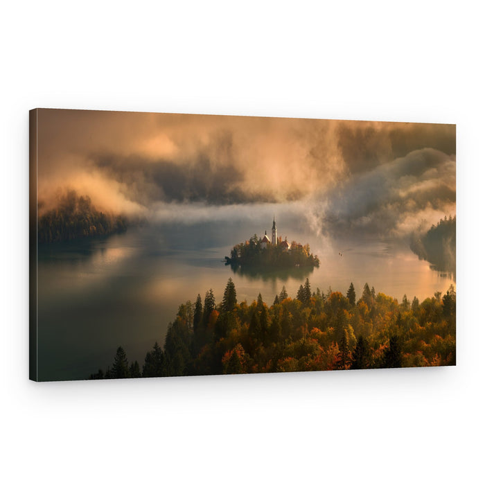 Serene Lake Bled Morning – Canvas Print