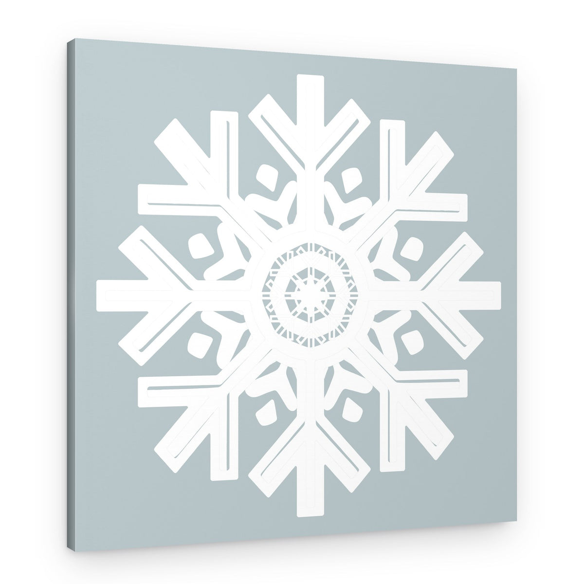 Intricate Snowflake Design – Canvas Print