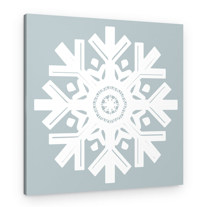 Intricate Snowflake Design – Canvas Print