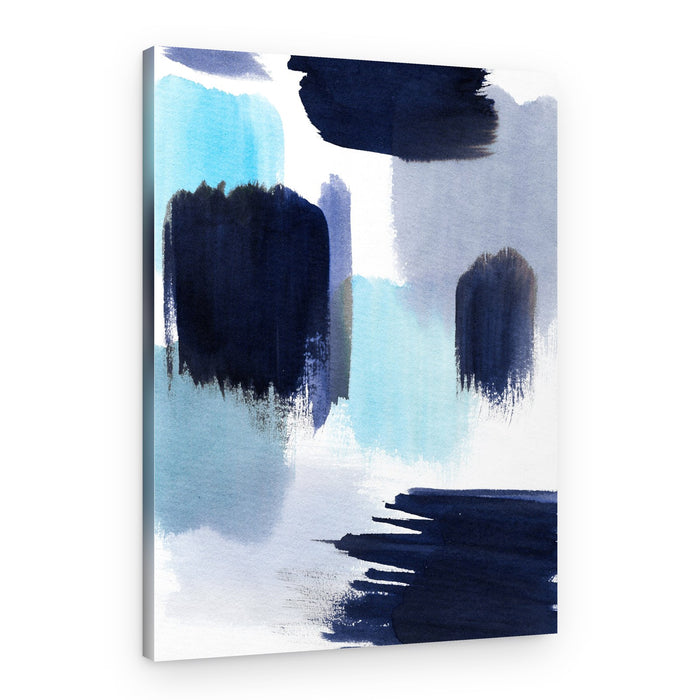 Abstract Blue Strokes – Canvas Print