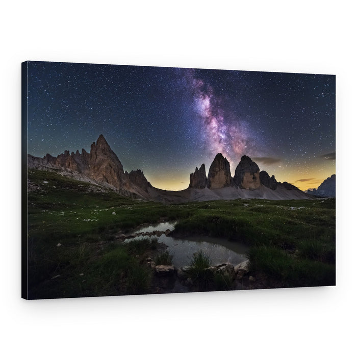 Milky Way Mountains – Canvas Print