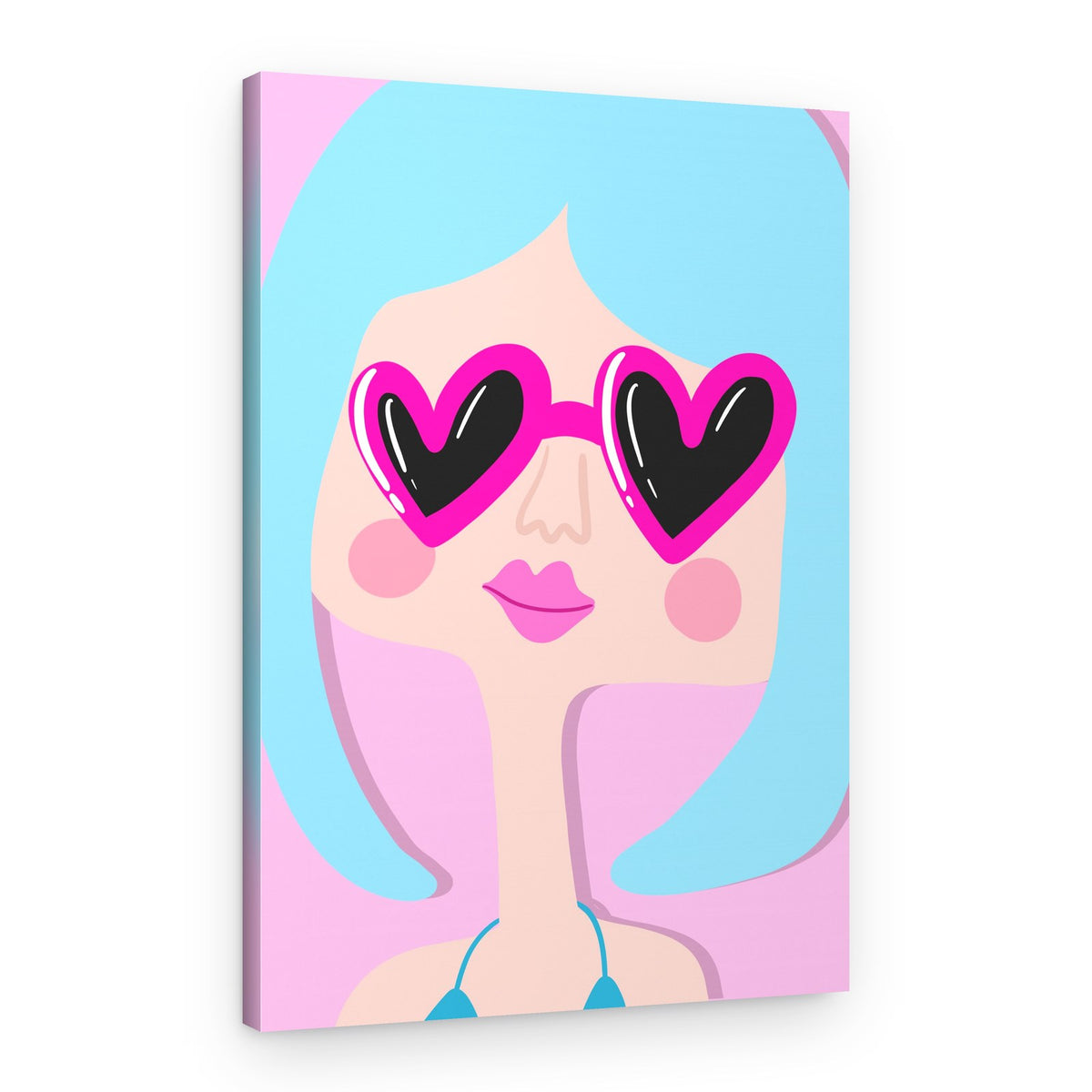 Heart Shades Smile – Canvas Print