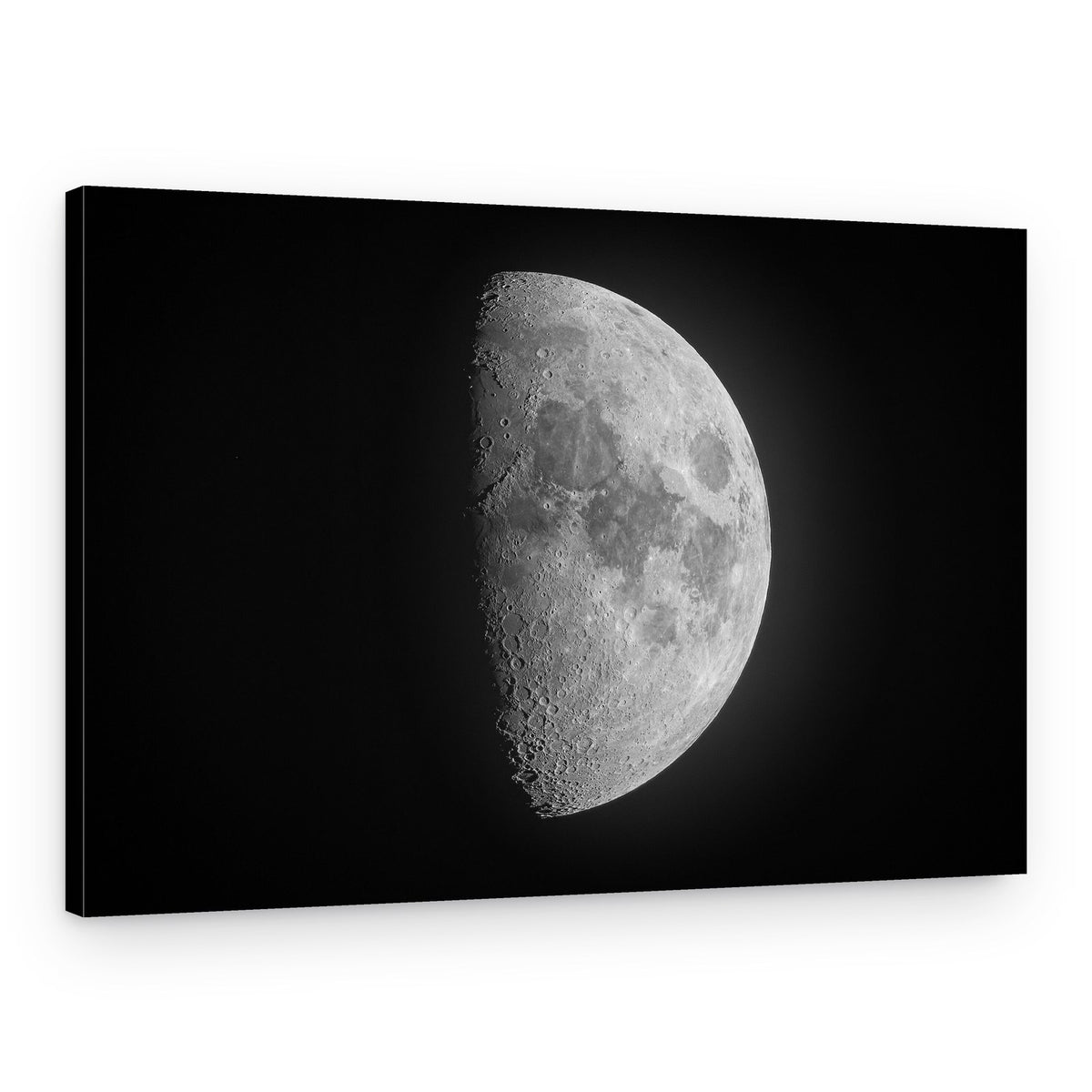 Celestial Half Moon – Canvas Print