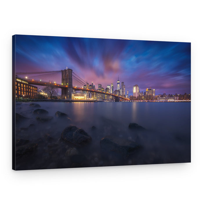Brooklyn Bridge Blue Hour – Canvas Print