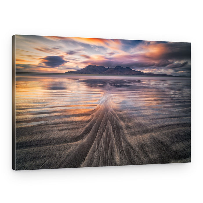 Beach Sunset Reflections – Canvas Print