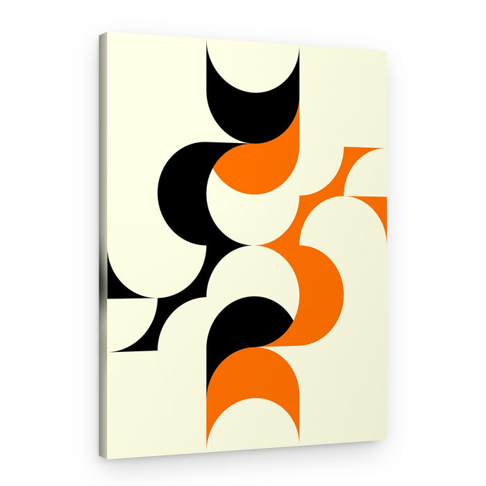 Interlocking Abstract Curves – Canvas Print