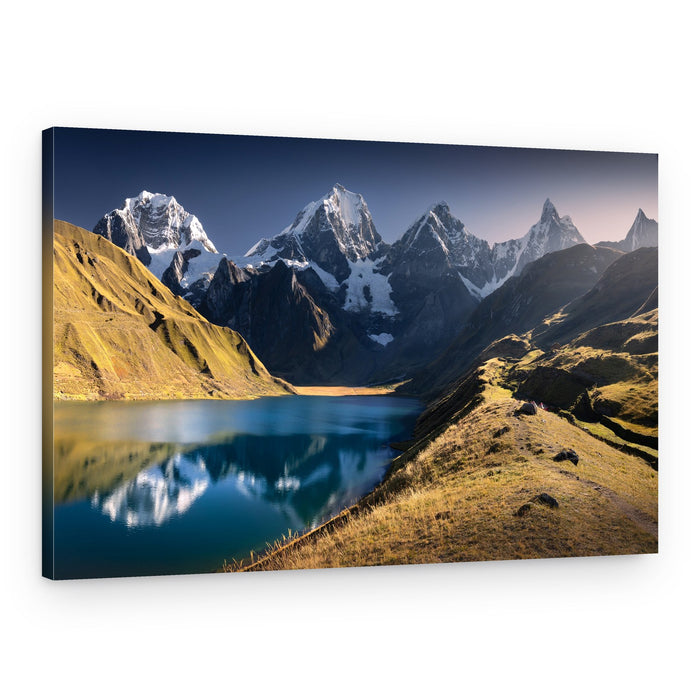 Majestic Alpine Lake Reflection – Canvas Print