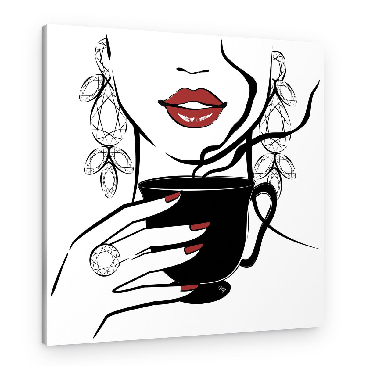Glamorous Coffee Style – Canvas Print