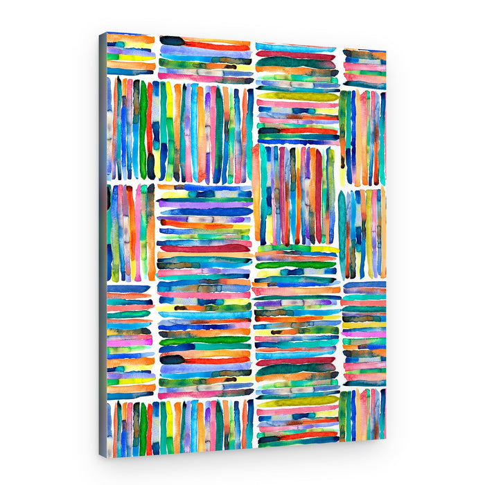 Colorful Abstract Strokes – Canvas Print