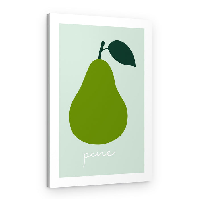 Simple Green Poire – Canvas Print