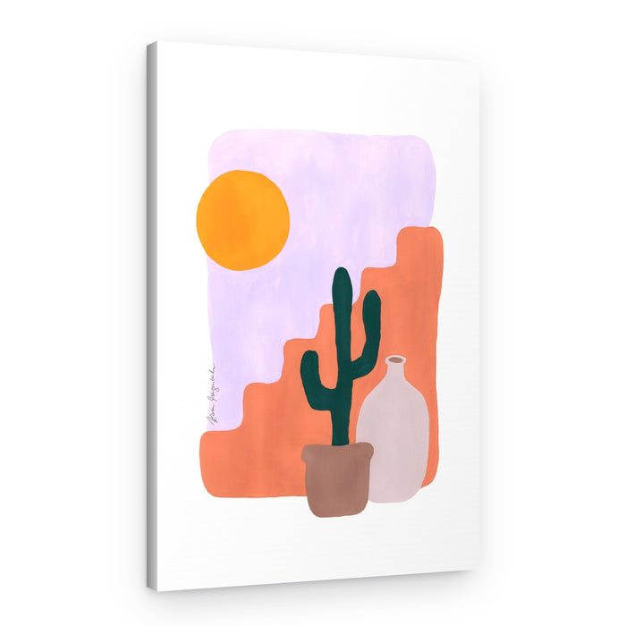 Desert Sun Cactus – Canvas Print