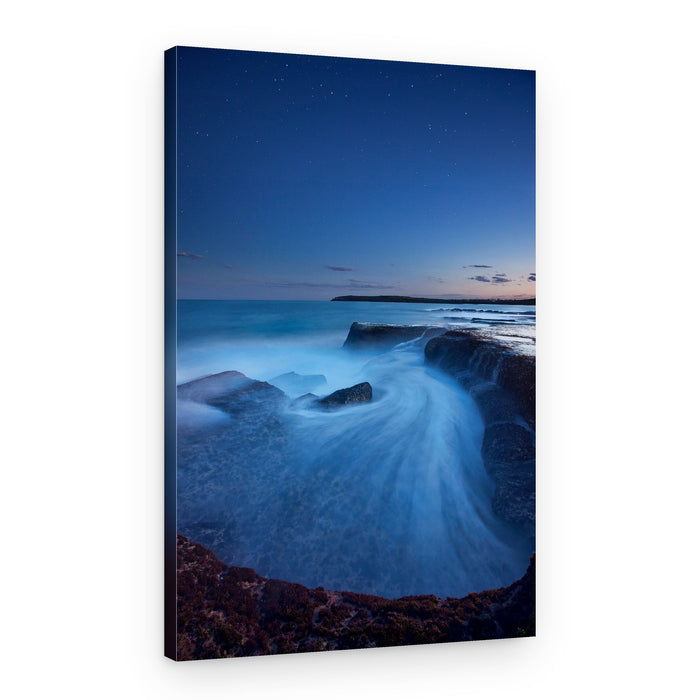 Starry Ocean Swirl – Canvas Print