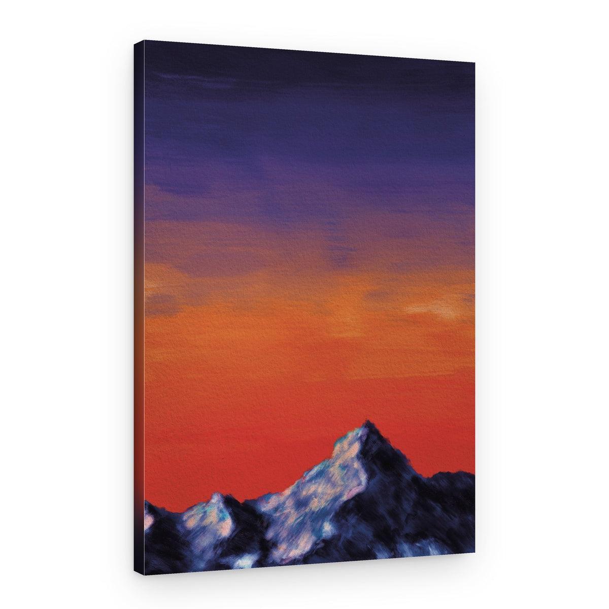 Vibrant Mountain Sunset – Canvas Print