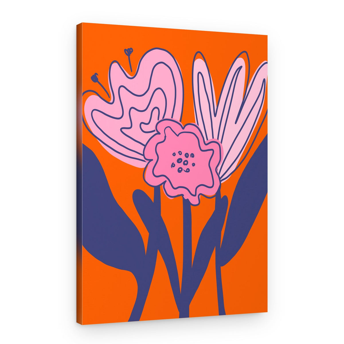 Bold Floral Elegance – Canvas Print
