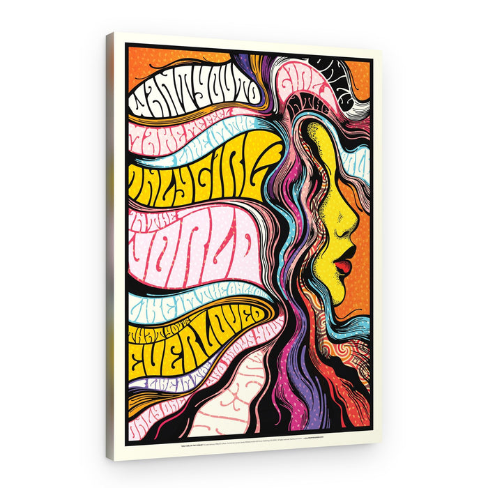 Psychedelic Love Message – Canvas Print