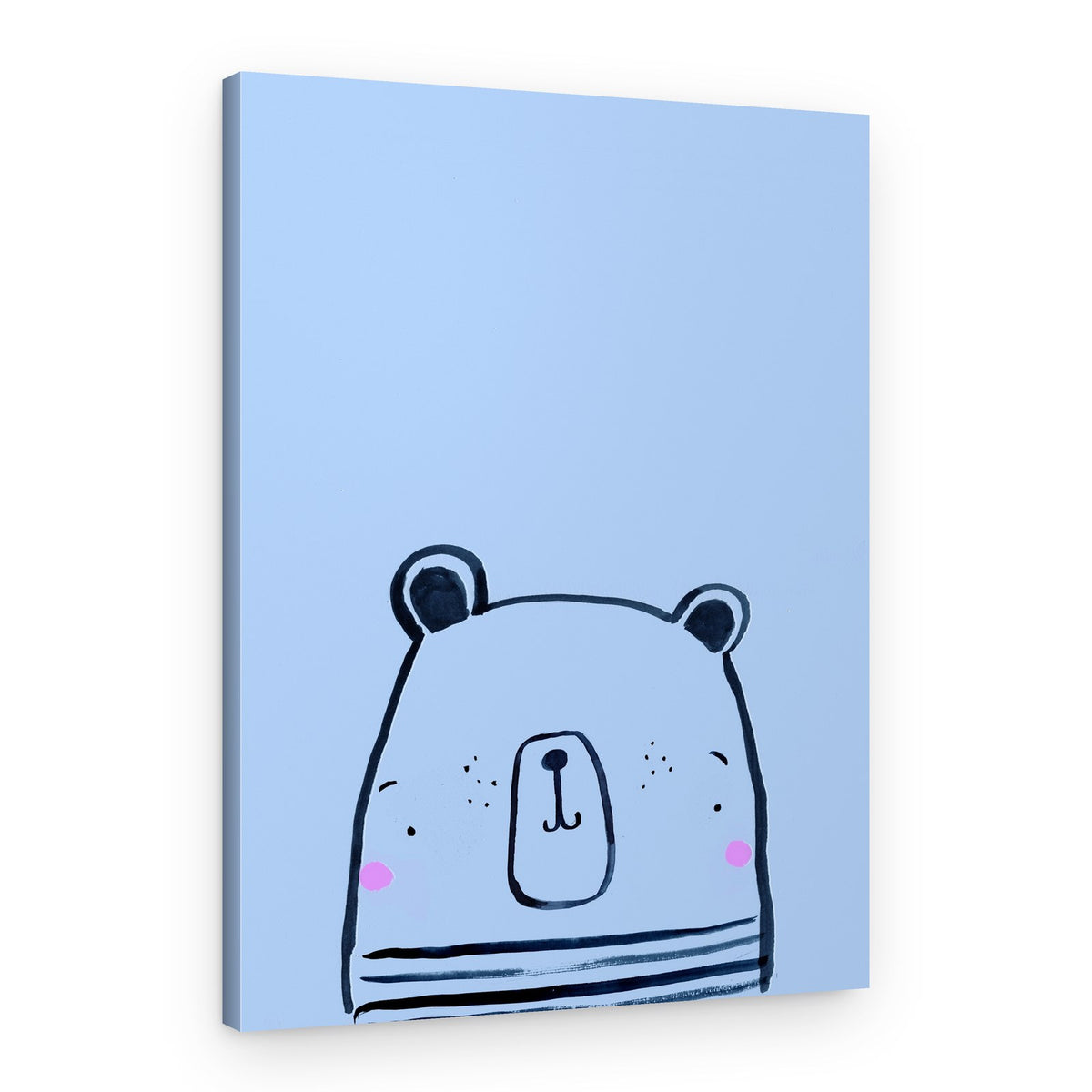 Happy Little Bear – Canvas Print