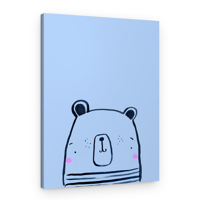 Happy Little Bear – Canvas Print