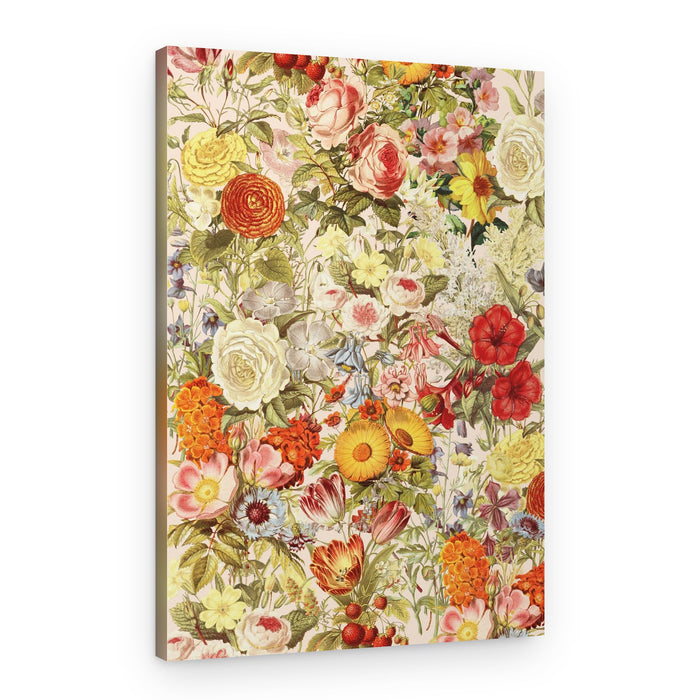 Vibrant Garden Blooms – Canvas Print