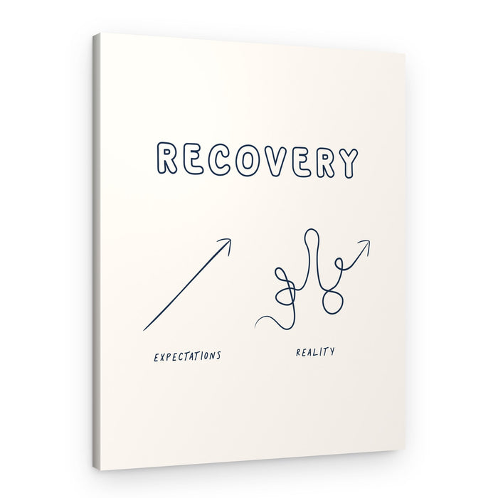 Recovery Expectations Reality – Canvas Print