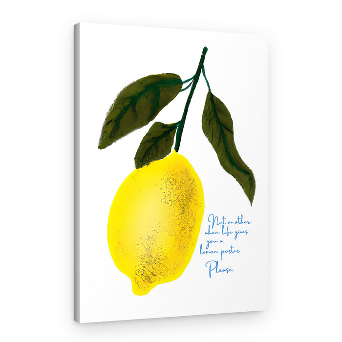 Funny Lemon Saying – Canvas Print