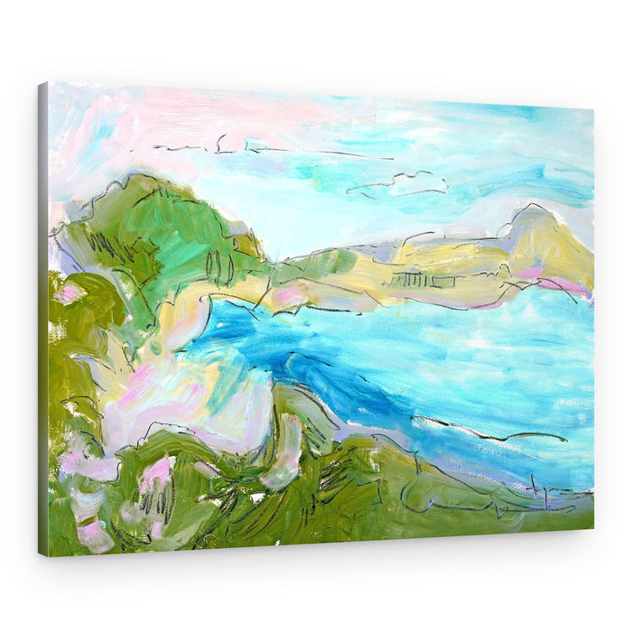 Serene Coastal Waves – Canvas Print