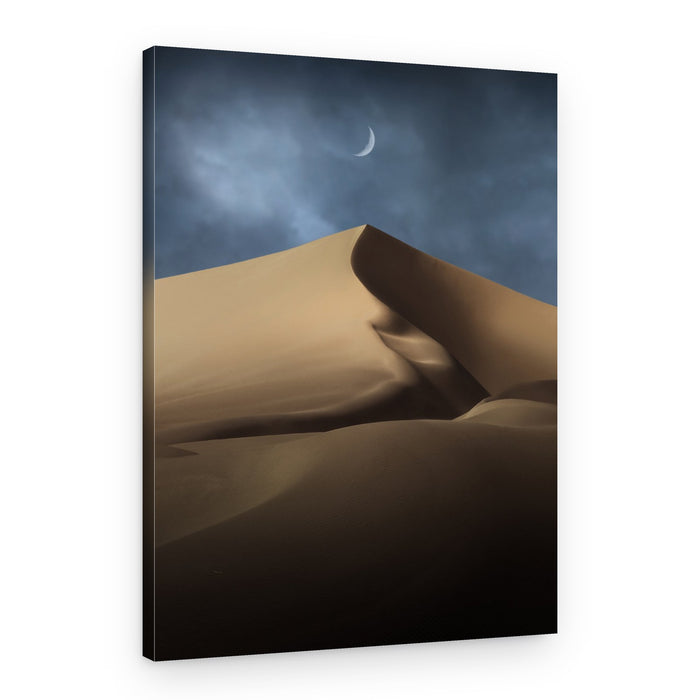 Crescent Moon Desert – Canvas Print