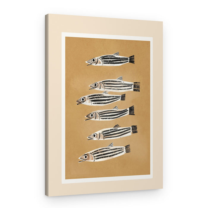 Minimal Fish Study – Canvas Print