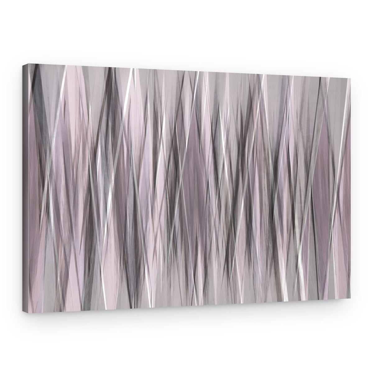 Muted Geometric Shards – Canvas Print