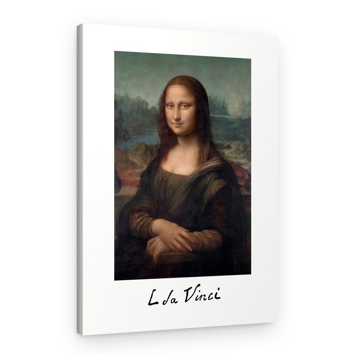 Mona Lisa Del Giocondo Signature (1503–1506) – Canvas Print