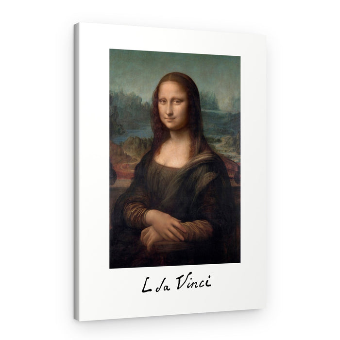 Mona Lisa Del Giocondo Signature (1503–1506) – Canvas Print