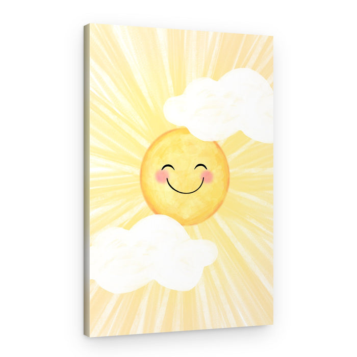 Happy Smiling Sun – Canvas Print