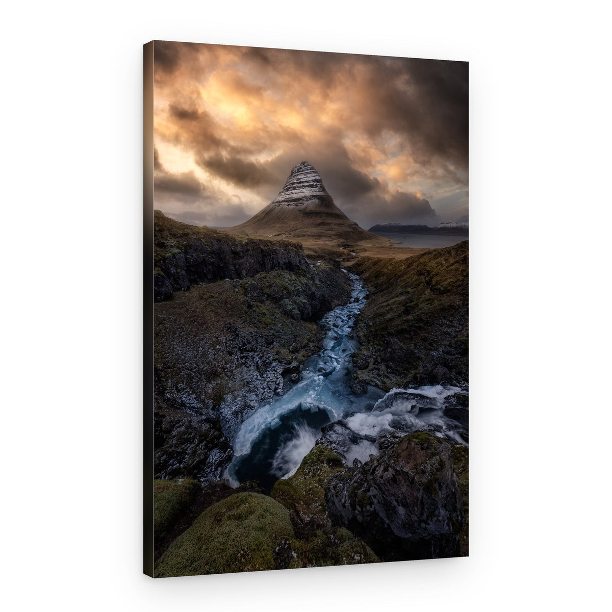Majestic Kirkjufell River – Canvas Print