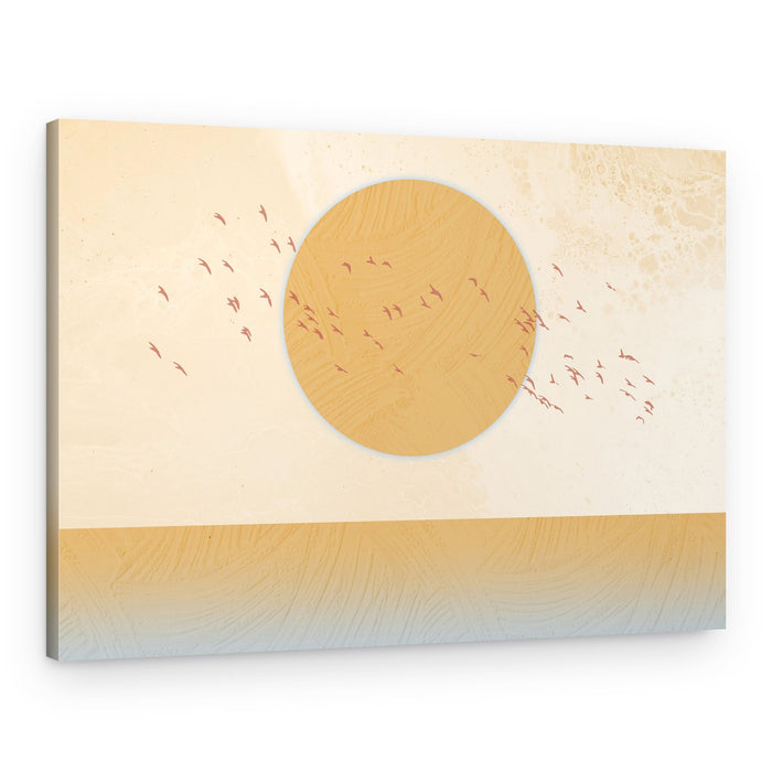Golden Desert Flight – Canvas Print
