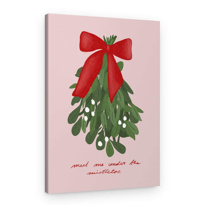 Kiss by Mistletoe – Canvas Print