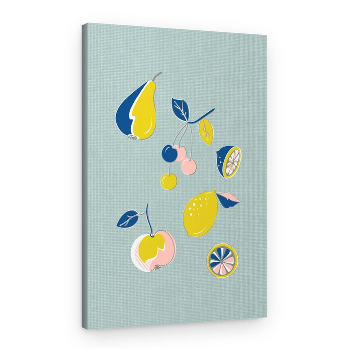 Colorful Modern Fruits – Canvas Print