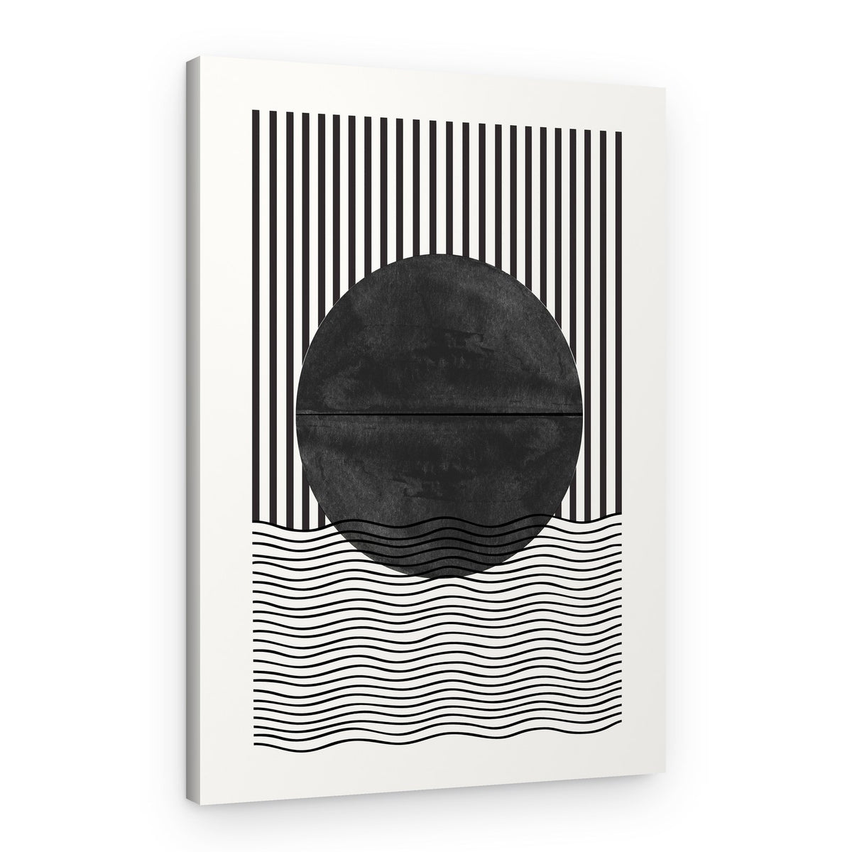 Monochrome Eclipse – Canvas Print