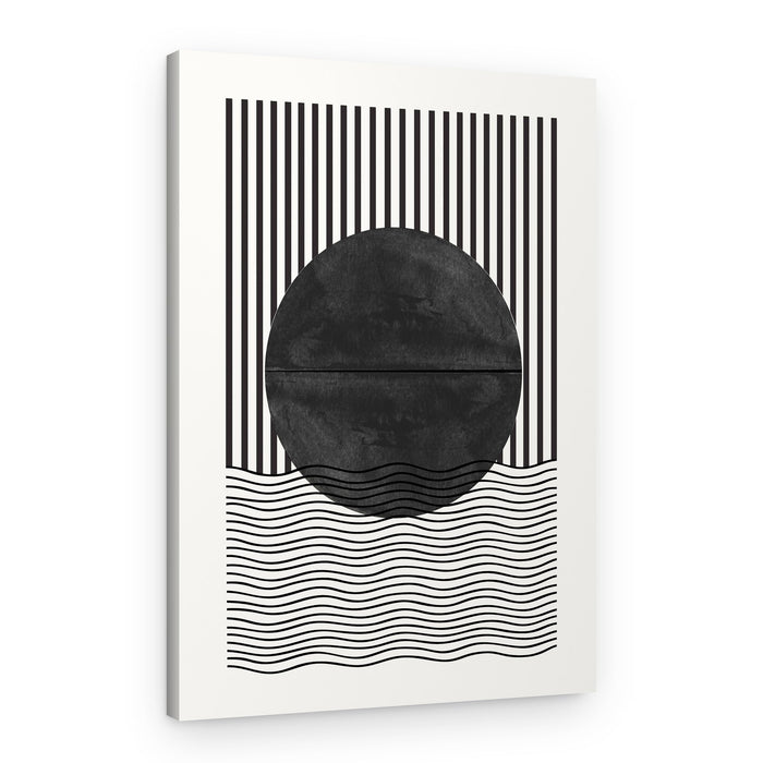 Monochrome Eclipse – Canvas Print