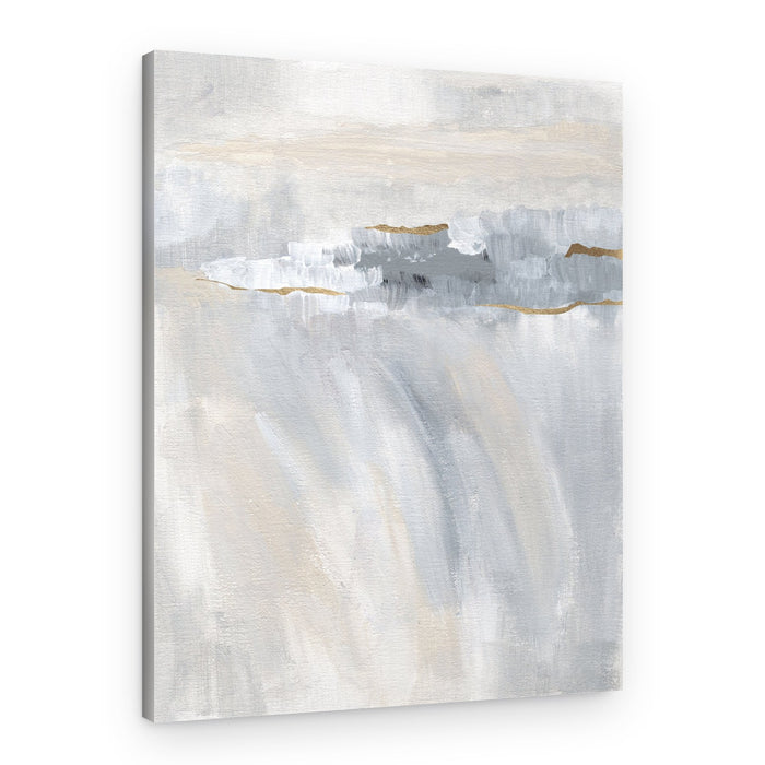 Abstract Grey Gold Horizon – Canvas Print